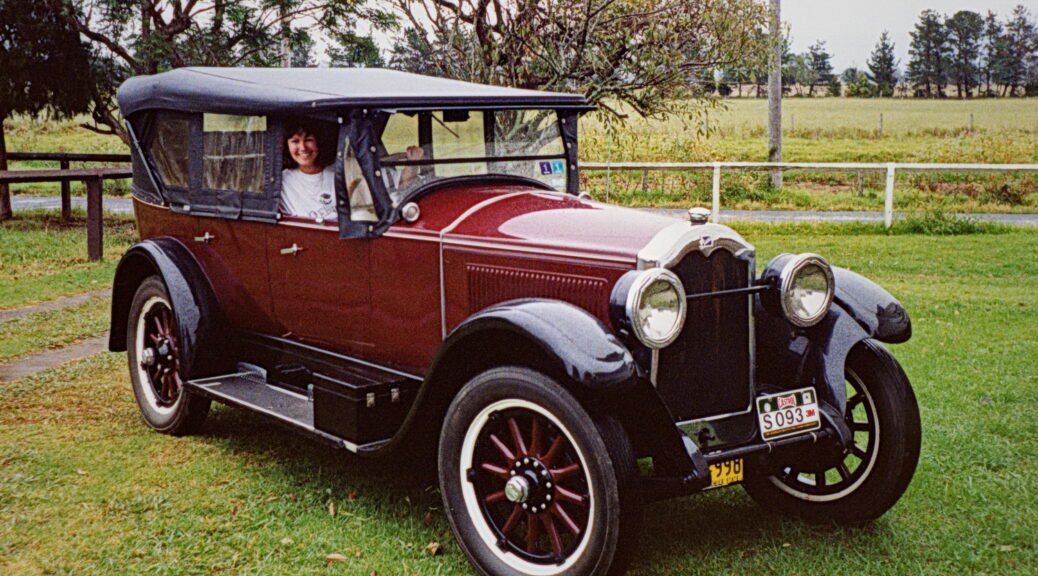 Vintage Car. One of Paul Eaton's vintage cars. NSW, Queensland trip, March 1991.