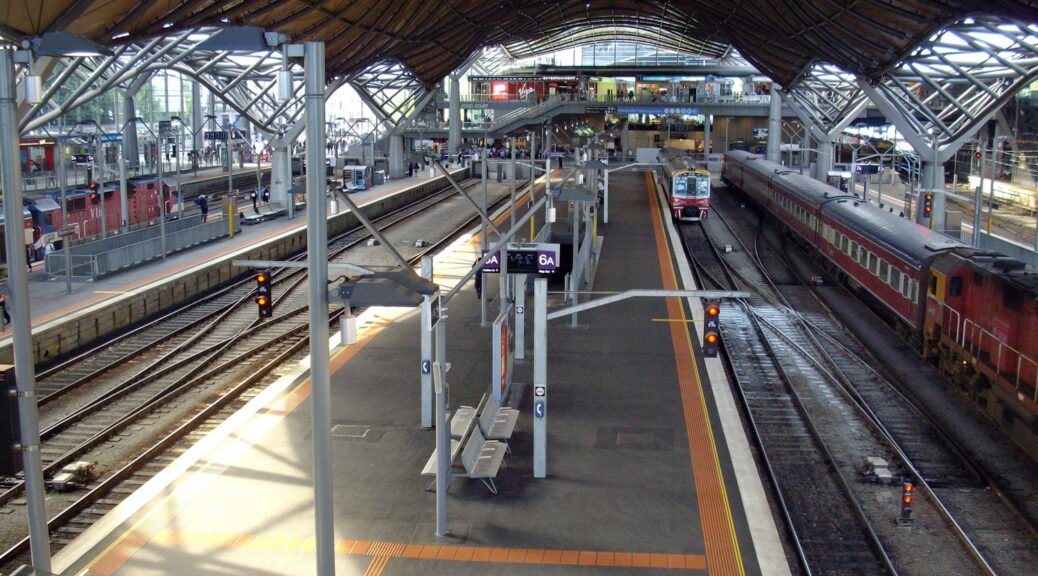 Southern Cross Railway station, Melbourne. Ballarat by train, Jan 2011.