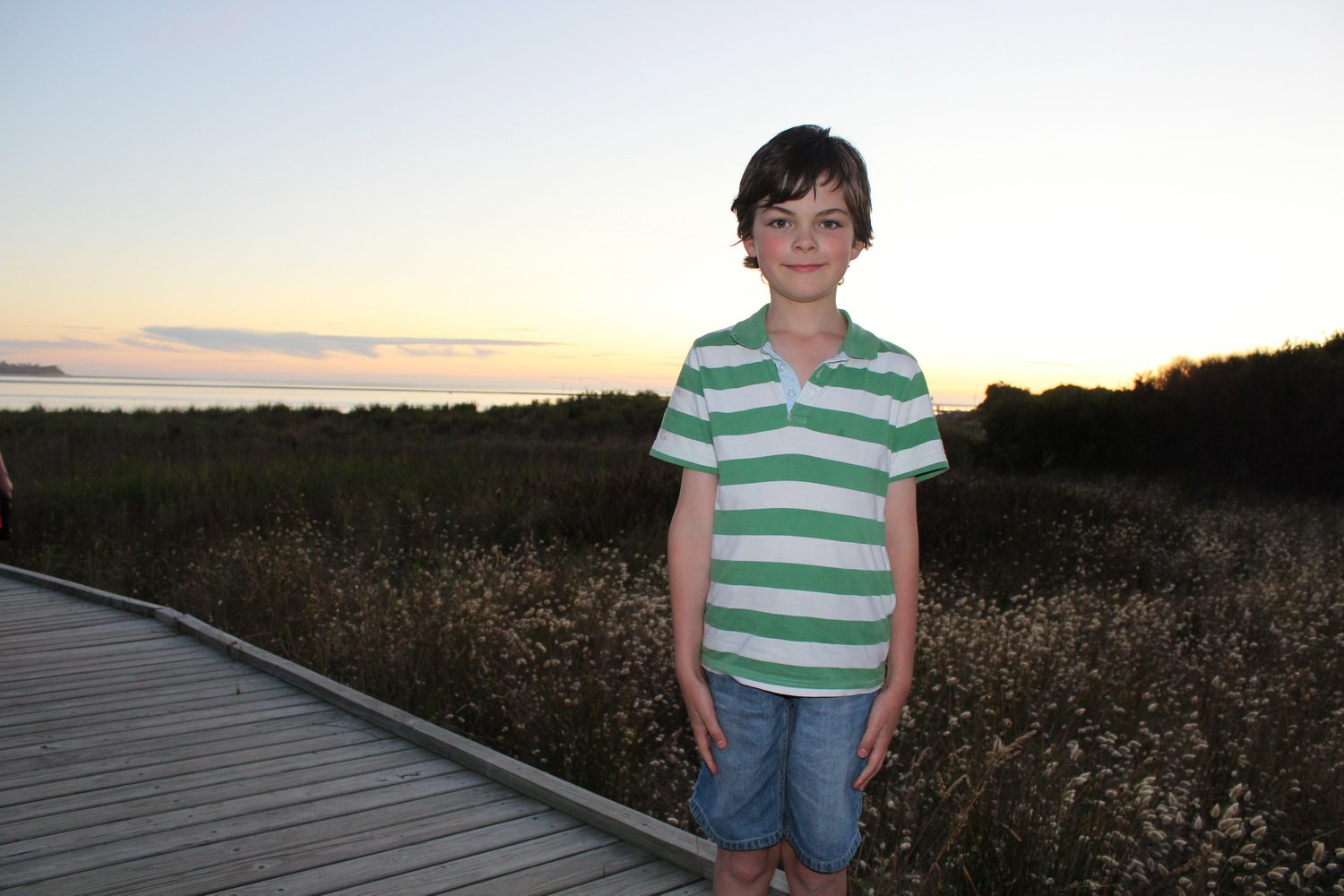 Connor and Sunset. New Years Break at Inverloch for 2011/2012.
