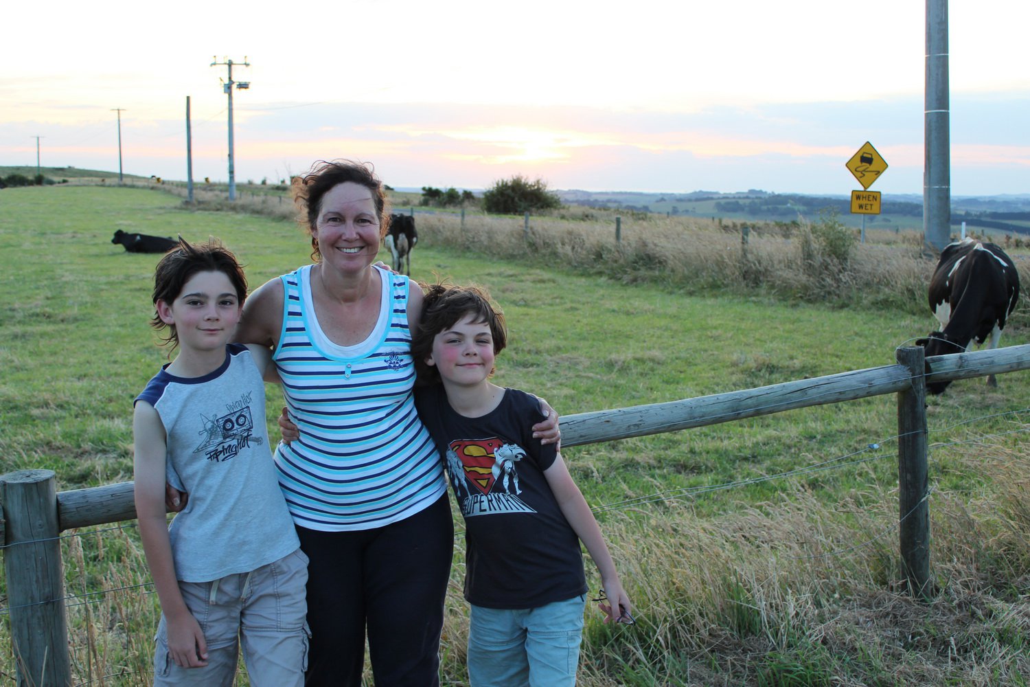 Kyle, Karen and Connor. New Years Break at Inverloch for 2011/2012.