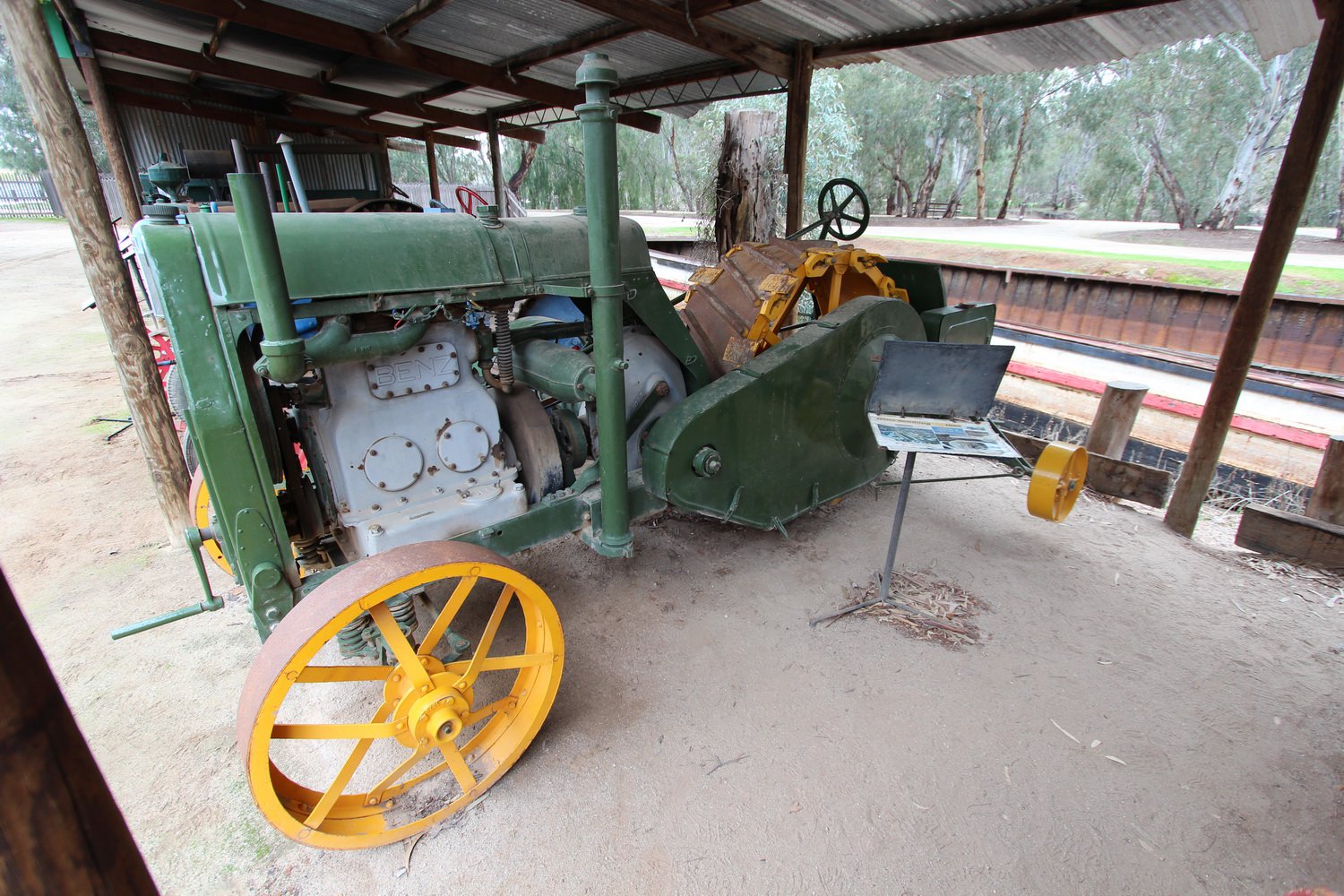 Benz Sendling tractor. Tractor and machinery display, Pioneer Settlement Swan Hill. North West Victoria Tour, July 2020.