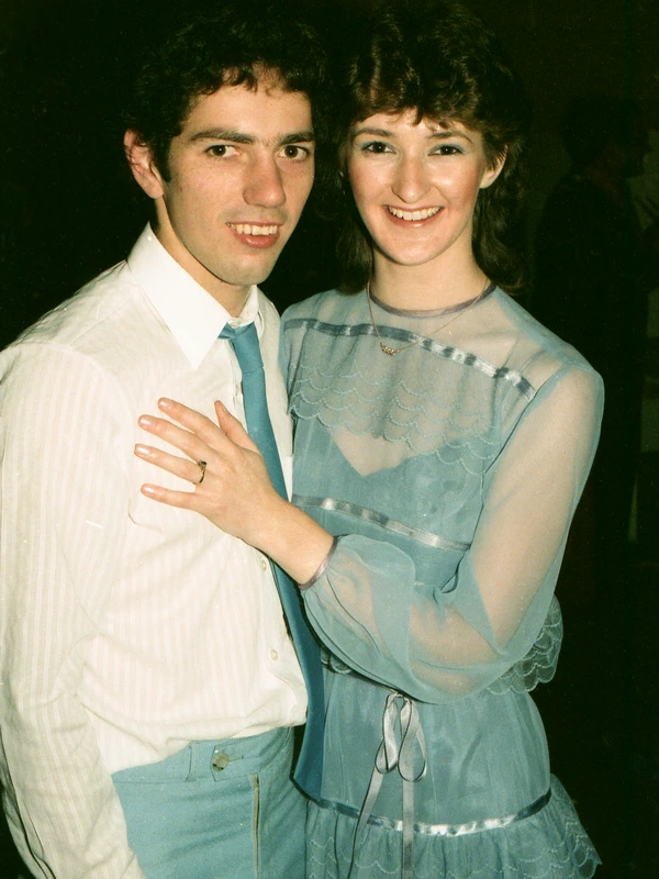 Gordon and Nola at their engagement party, May 1986.
