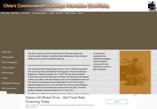 Chris’ Commonwealth Railways Page
