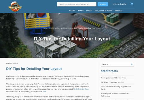 DIY Tips for Detailing Your Layout