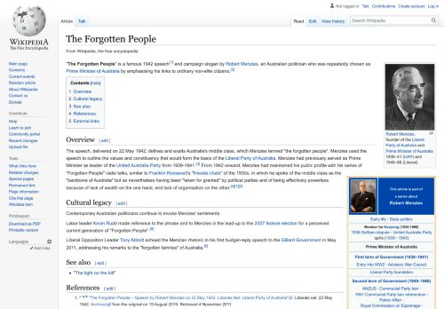 The Forgotten People – Wikipedia