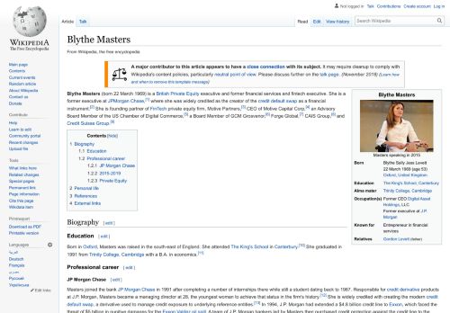 Blythe Masters – Wikipedia