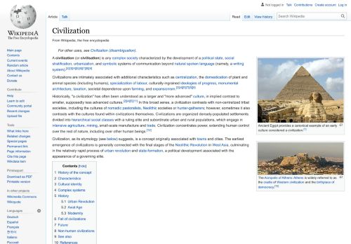 Civilization – Wikipedia
