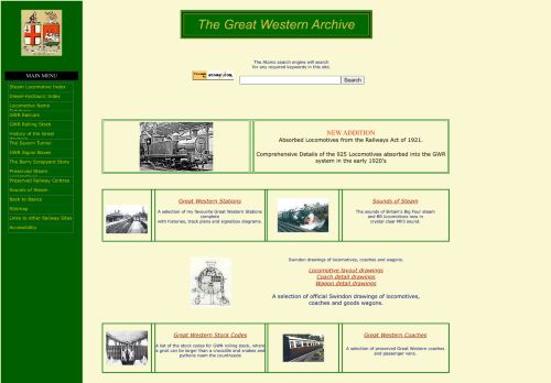 The Great Western Archive – Main Index