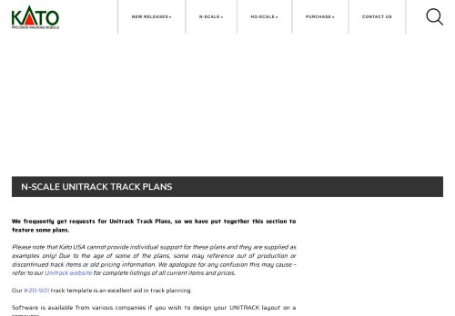 N-Scale Unitrack Track Plans