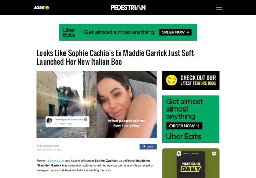 Looks Like Sophie Cachia’s Ex Maddie Garrick Soft-Launched A New GF