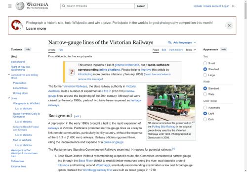 Narrow-gauge lines of the Victorian Railways