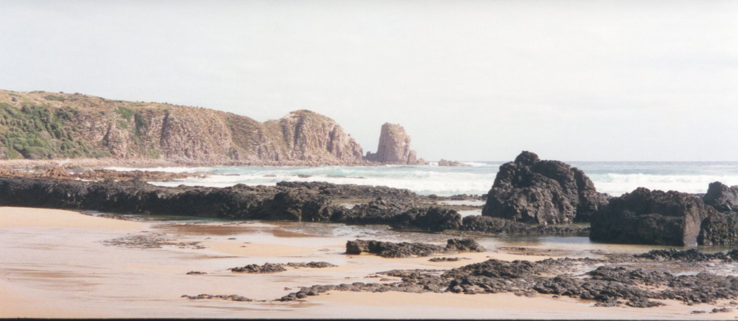 Coastal scenery. Cape Woolamai coastal walk, March 1997.