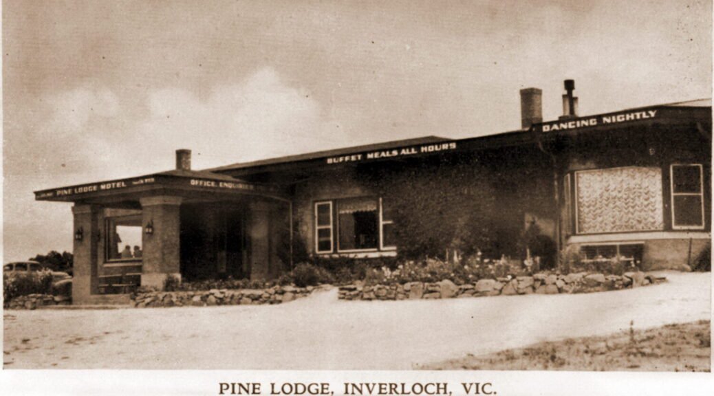 Front Entrance. Pine Lodge Hotel, Inverloch.