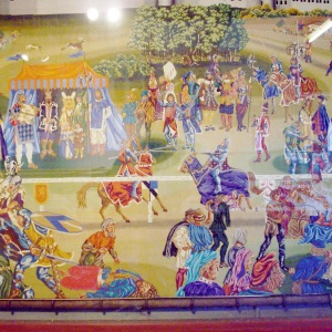 Reproduction medieval tapestry, by Gloria Rose