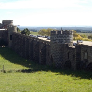 Part of the long north facing wall