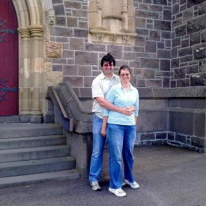 Glenn and Karen outside St Patricks Cathedral