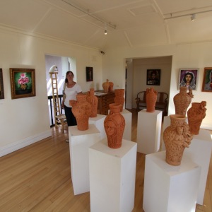 Part of the art on display at The Convent Gallery, Daylesford