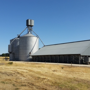 Wheat silos still in use at Skipton