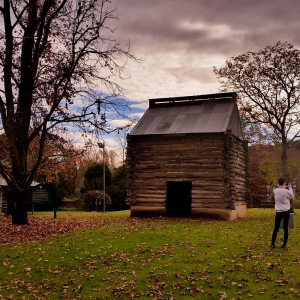 Historic log tobacco kiln