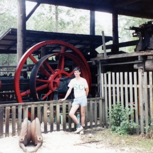 Steam engine of saw mill