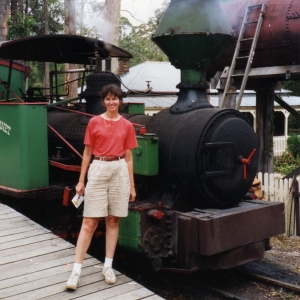 Karen and cane train locomotive