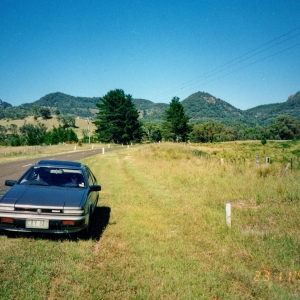 Roadside photo of Nissan Gazelle on the way to Junee